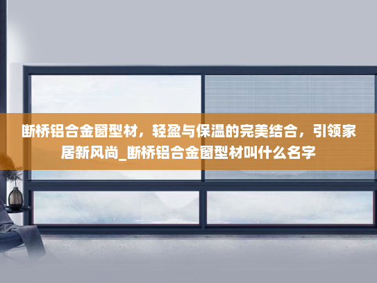 断桥铝合金窗型材，轻盈与保温的完美结合，引领家居新风尚_断桥铝合金窗型材叫什么名字